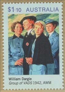 Stamp, "Group of VADS" by William Dargie, Australia,  , Art, Second World War