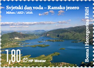 Se-tenant, World Water Day : Lake Rama, Bosnia and Herzegovina, Croatian Administration,  , Lakes, Landscapes
