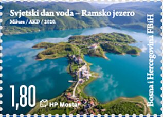 Se-tenant, World Water Day : Lake Rama, Bosnia and Herzegovina, Croatian Administration,  , Lakes, Landscapes