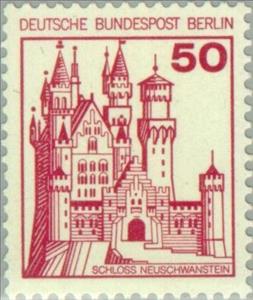 Stamp, Neuschwanstein, Berlin,  , Castles