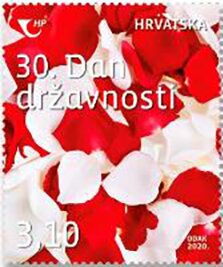 Stamp, 30th Anniversary of Declaration of Statehood, Croatia,  , Anniversaries and Jubilees