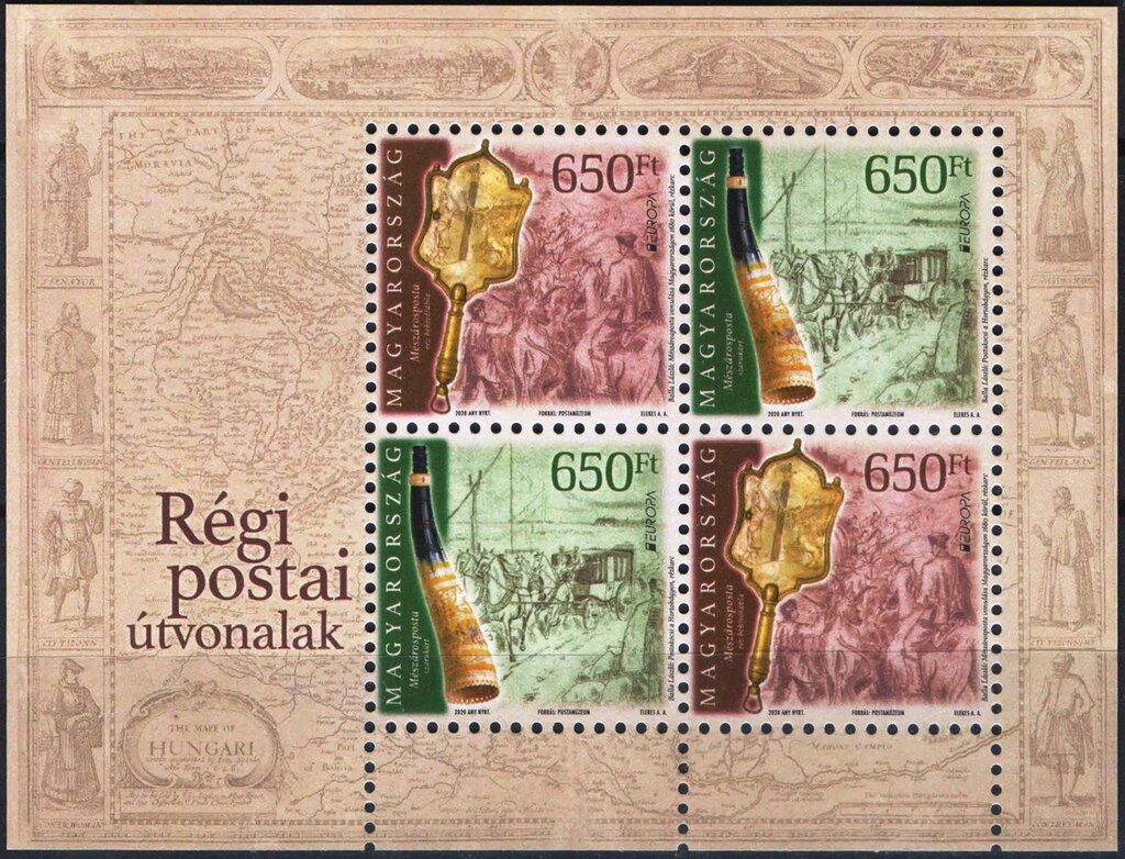 Europa (C.E.P.T.) 2020 - Ancient Postal Routes
