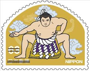 Stamp, Customs & Traditions : Sumo Wrestling, Japan,  , Sports, Wrestling