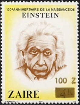 Stamp, CD 1012 overprint new value, Zaire,  , Famous People