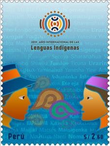 Stamp, International Year of Indigenous Languages, Peru,  , Languages