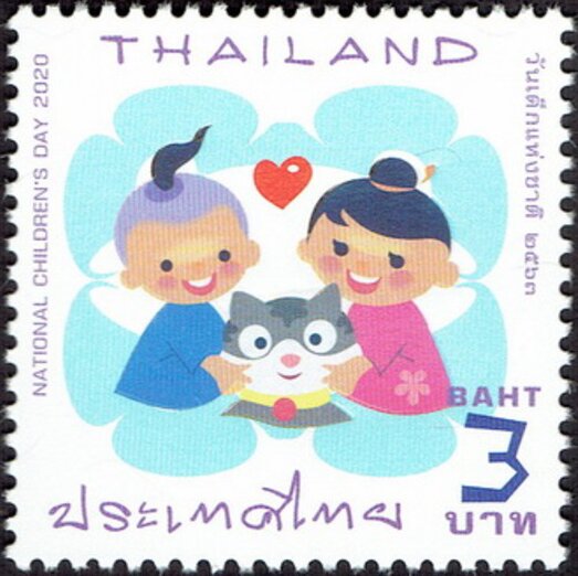 Children with Cat