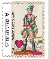 Stamp, Historické karty - Srdcový spodek, Personalized and Private Mail Stamps,  , Playing Cards