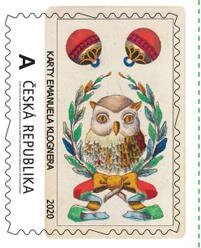 Stamp, Historické karty - Kulové eso, Personalized and Private Mail Stamps,  , Playing Cards