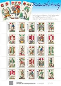 Mini Sheet, Historické karty Emanuela Klognera 1877, Personalized and Private Mail Stamps,  , Playing Cards