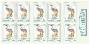 Booklet, Brolga s/a booklet, Australia,  , Animals (Fauna), Birds