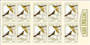 Booklet, Helmeted Honeyeater s/a booklet, Australia,  , Animals (Fauna), Birds