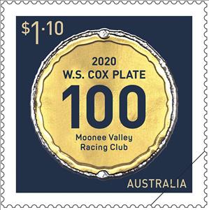 Stamp, 100th Running of the WS Cox Plate Horse Race, Melbourne, Australia,  , Equestrianism and horse riding