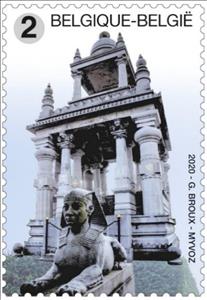 Stamp, Remarkable Cemetery Sculpture - Court Saint Etienne, Belgium,  , Sculptures