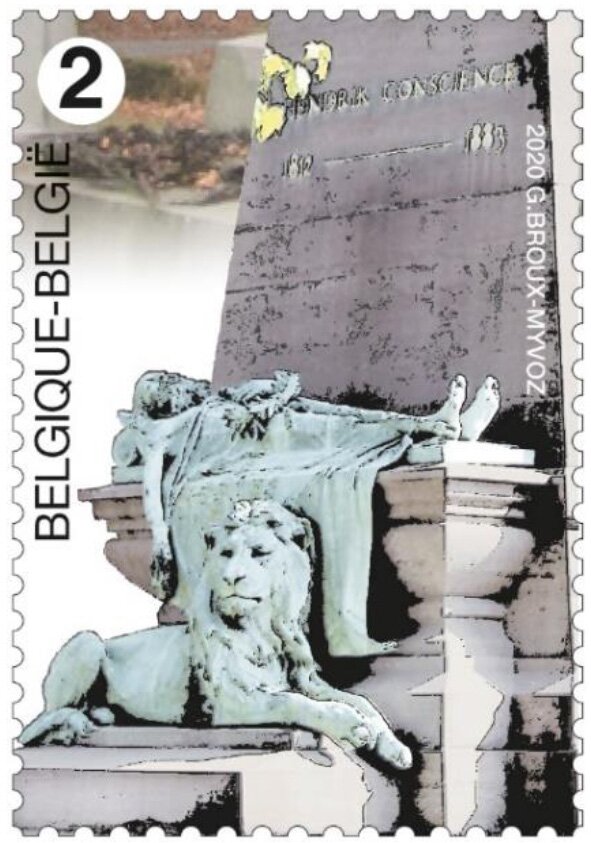Remarkable Cemetery Sculpture - Antwerp