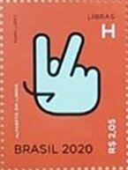 Letter H in Brazilian Sign Language