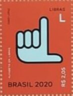 Letter L in Brazilian Sign Language