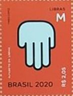 Letter M in Brazilian Sign Language