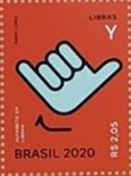 Letter Y in Brazilian Sign Language