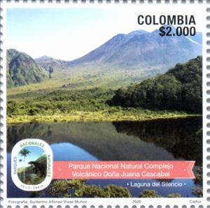 Stamp, Doña Juana-Cascabel Volcanic Complex Natural Park, Colombia,  , Landscapes, National Parks, Volcanos