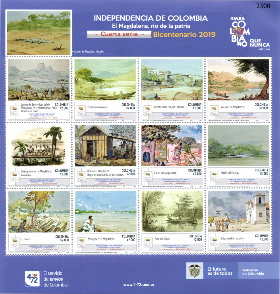 Colombia Bicentenary (IV) : The Rio Magdalena in Art