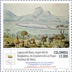Stamp, Laguna del Buey, Colombia,  , Art
