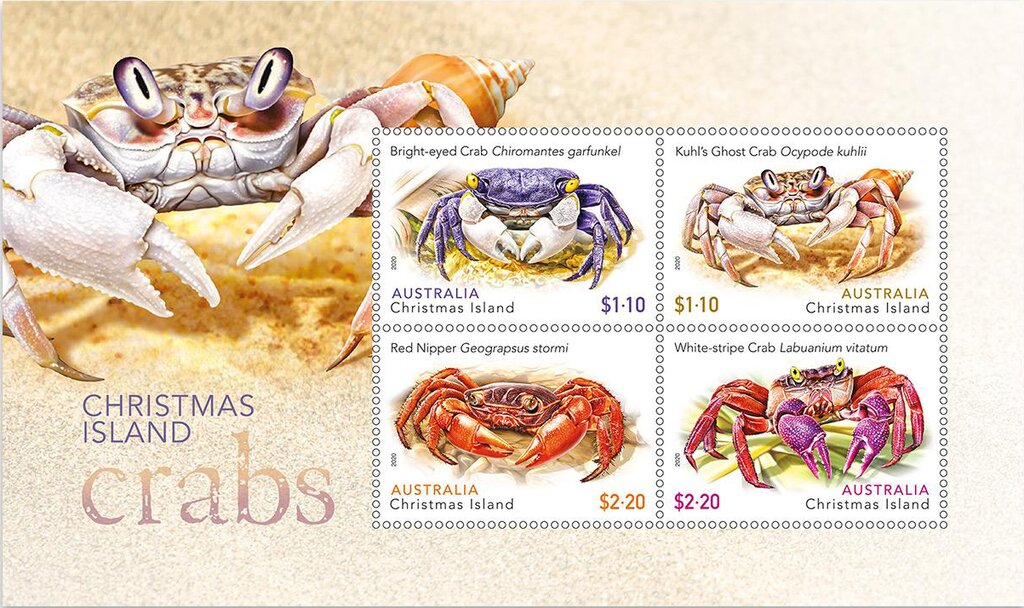 Crabs souvenir sheet