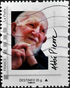 Stamp, Abbe Pierre, Personalized and Private Mail Stamps,  , Clergy
