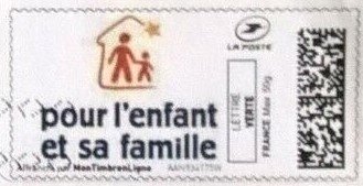 Stamp, For the Child and its Family. Pour l'Enfant et sa Famille, Personalized and Private Mail Stamps,  , Children, Families, Healthcare