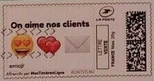 We love our Clients Emoji. 'On aime nos clients'