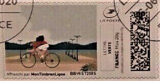 Stamp, Cycling in the Countryside, Personalized and Private Mail Stamps,  , Bicycles, Cycling, Landscapes