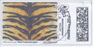 Stamp, Tiger's Back, Personalized and Private Mail Stamps,  , Animals (Fauna), Mammals, Tigers, Wild Cats
