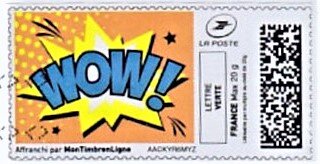 Stamp, Wow in Colour, Personalized and Private Mail Stamps,  , Cartoons, Letters (Alphabet)
