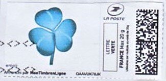Blue Clover Leaf