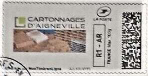 Stamp, Cartonnages D'Aigneville, Personalized and Private Mail Stamps,  , Industry, Logos