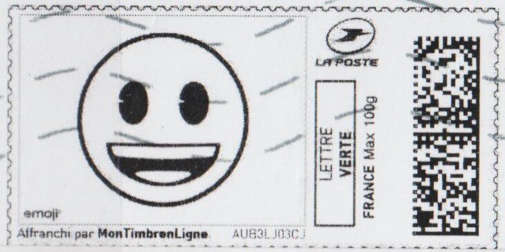 Happy Emoji in Black