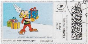 Stamp, Asterix bearing Gifts, Personalized and Private Mail Stamps,  , Cartoons