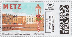 Stamp, Metz, Personalized and Private Mail Stamps,  , Townscapes / City Views