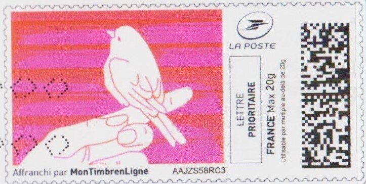 Pink Bird in the Hand