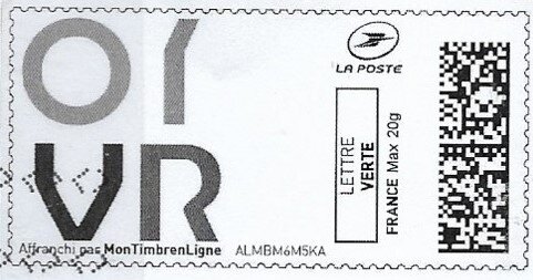 Stamp, OIVR Organisme d'Inspection Viticole de la Vallée du Rhône, Personalized and Private Mail Stamps,  , Viticulture, Wine