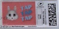Stamp, Tap Tap Tap, Personalized and Private Mail Stamps,  , Cartoons, Rabbits