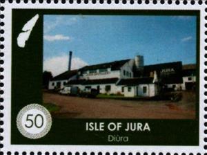 Stamp, Jura distillery, Cinderellas,  , Buildings, Distilled Beverages, Industry, Islands