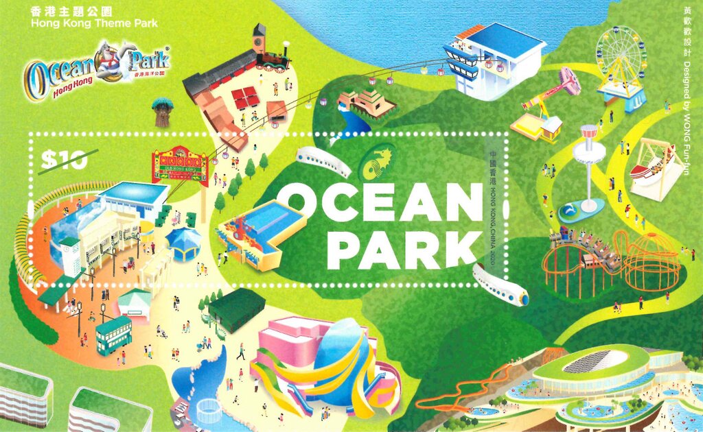 Map of Ocean Park Theme Park