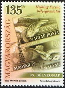 Stamp, Stamp Designs of Ferenc Helbing, Hungary,  , Stamp Day, Stamps