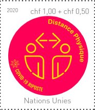 Stamp, Physical Distance, UNO Geneva,  , Diseases