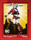 Stamp, DC Comics : Harley Quinn, Personalized and Private Mail Stamps,  , Cartoons