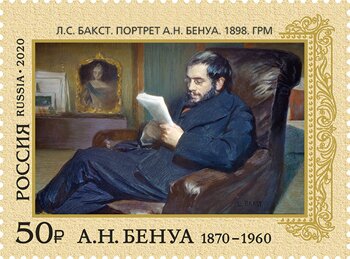 "Portrait of Alexandre Benois" by Léon Bakst