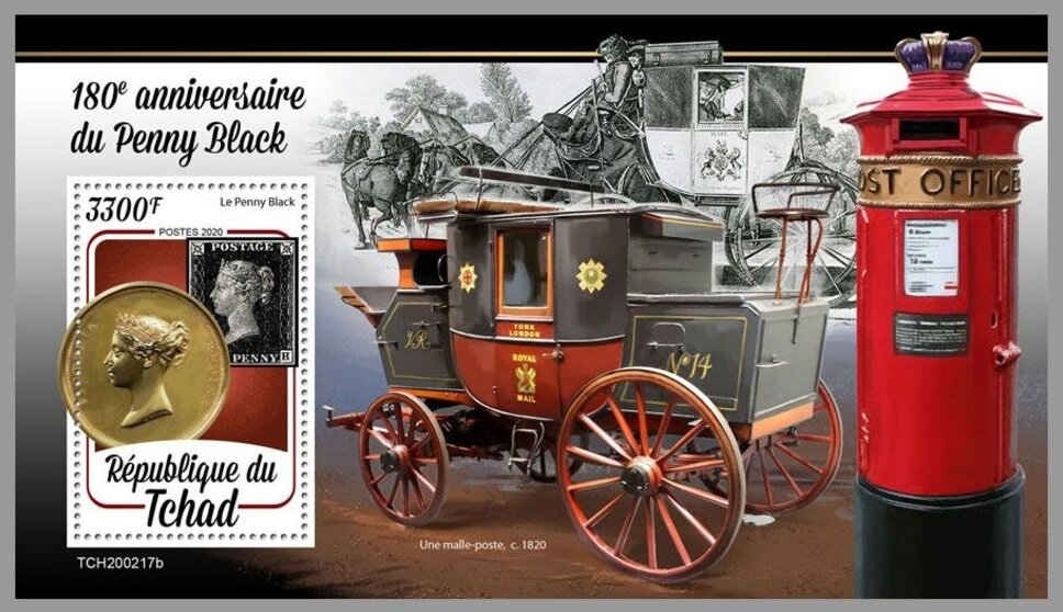 180th Anniversary of the Penny Black Stamp