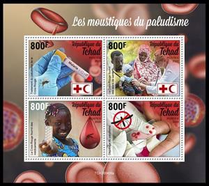 Mini Sheet, Fight against Malaria, Chad,  , Diseases, Malaria