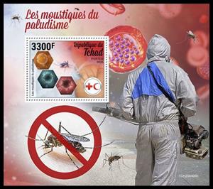Souvenir Sheet, Fight against Malaria, Chad,  , Diseases, Malaria