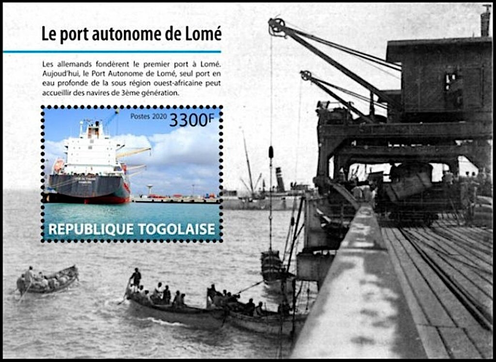 The Autonomous Port of Lomé - historic view
